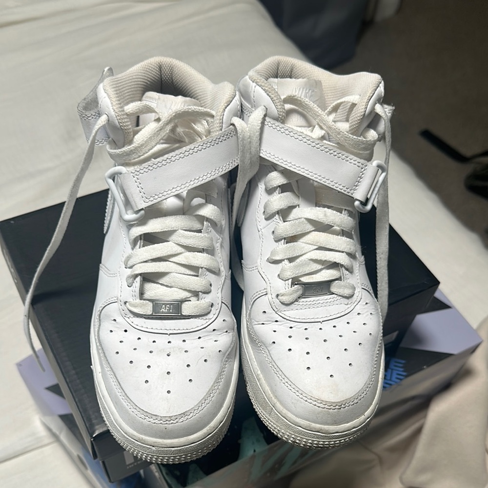 Women’s White High-Top Sneakers